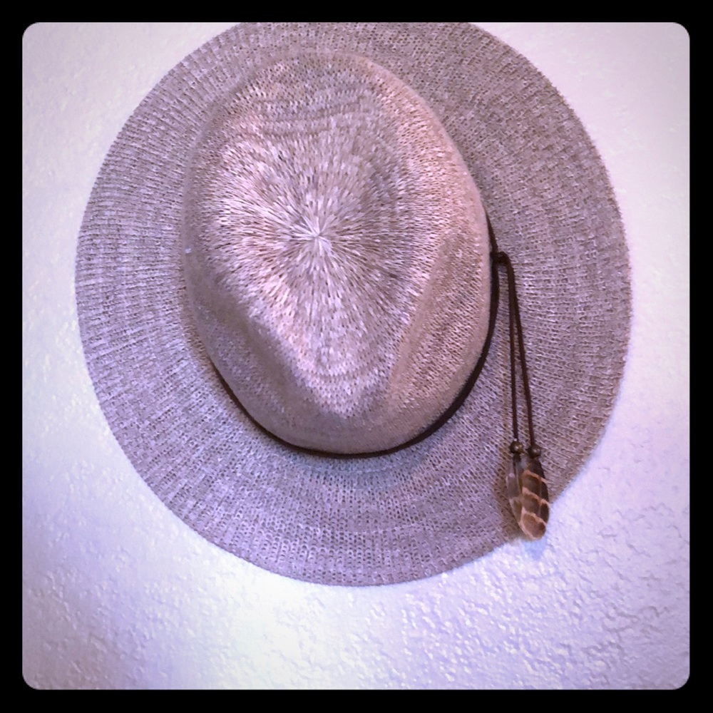 Boho wide brim hat